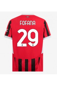 AC Milan Youssouf Fofana #29 Fotballdrakt Hjemme Klær 2024-25 Korte ermer